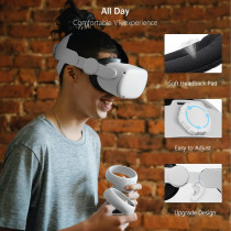 Kuject 3-in-1 Adjustable Head Strap for Oculus Quest 2 – Lightweight VR Support