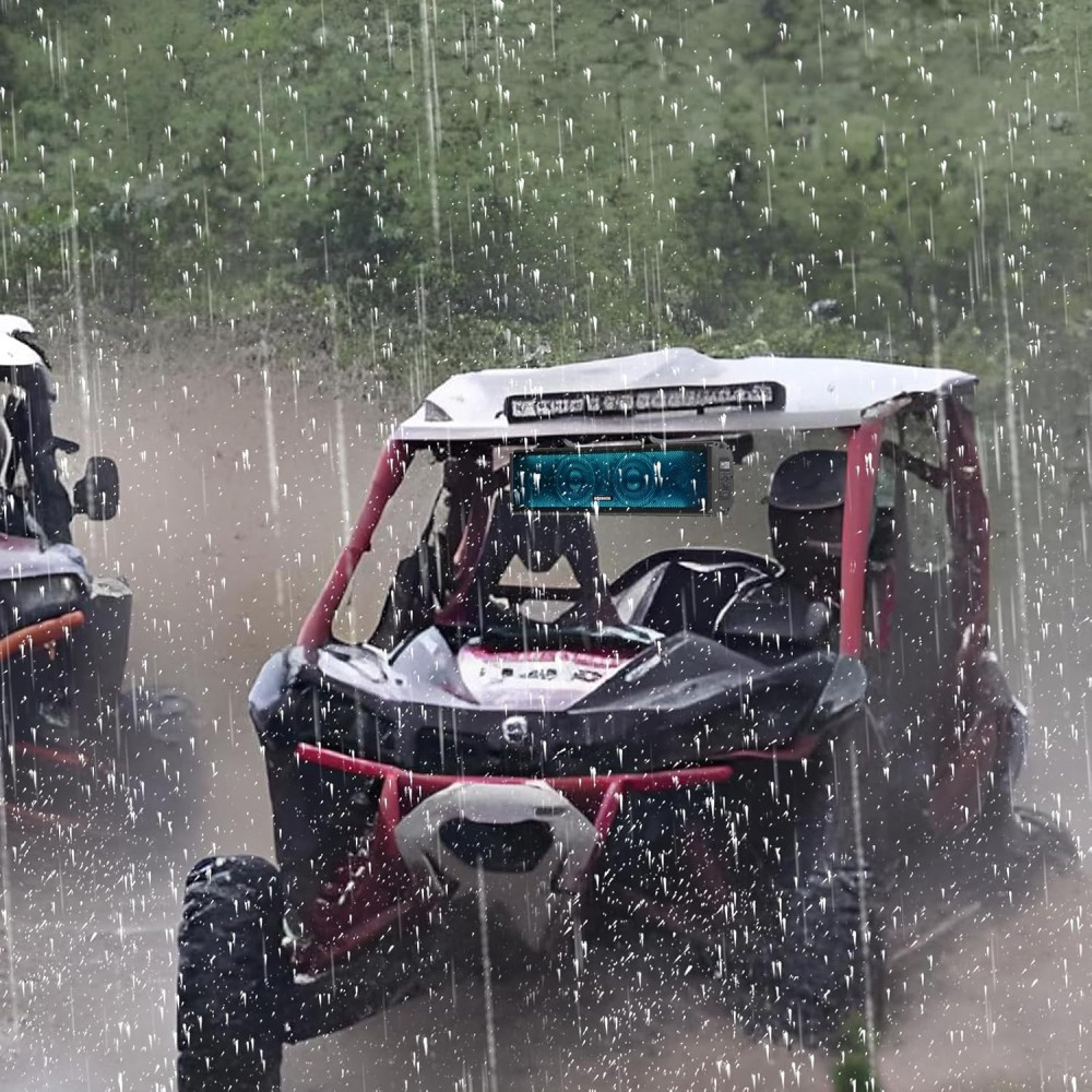 17 Waterproof UTV Sound Bar with Bluetooth & RGB Lights for Polaris RZR