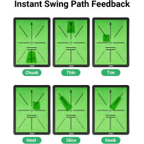 Golf Hitting Mat with Swing Feedback & Impact Detection – Indoor/Outdoor