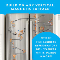 NATIONAL GEOGRAPHIC Magnetic Marble Run - 150-Piece STEM Building Set