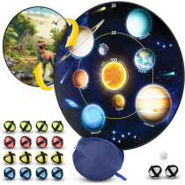 National Geographic Kids Glow-in-the-Dark Dartboard Game Set for Kids