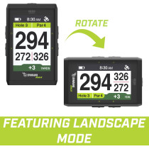 IZZO Golf Swami Max GPS Rangefinder - Large Color Screen, Black