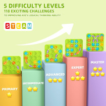 Jeux STEM Enfants 4-8 Ans : Casse-têtes & Puzzles 118 défis