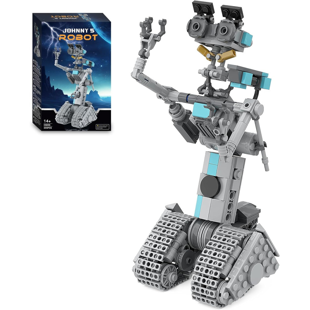 Johnny 5 Robot Building Kit - 368 PCS Movie Model Bricks for Adults & Kids