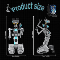 Johnny 5 Robot Building Kit - 368 PCS Movie Model Bricks for Adults & Kids
