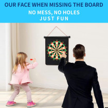 Ciblez un titre clair, concise et pertinent en incluant des mots-clés liés à votre produit. Voici une proposition :Cible Magnétique Double Face avec 12 Fléchettes - Jeu Sécurisé Enfants