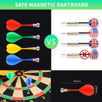Magnetic Dart Board for Kids – Indoor Outdoor Safety Toy with 12 Darts