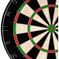 Tournament-Sized Bristle Dart Board for Steel Tip Darts by Hey! Play!