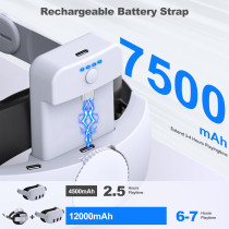 Kawaye VR Head Strap for Meta Quest 3S/3/2 with 7500mAh Battery Pack