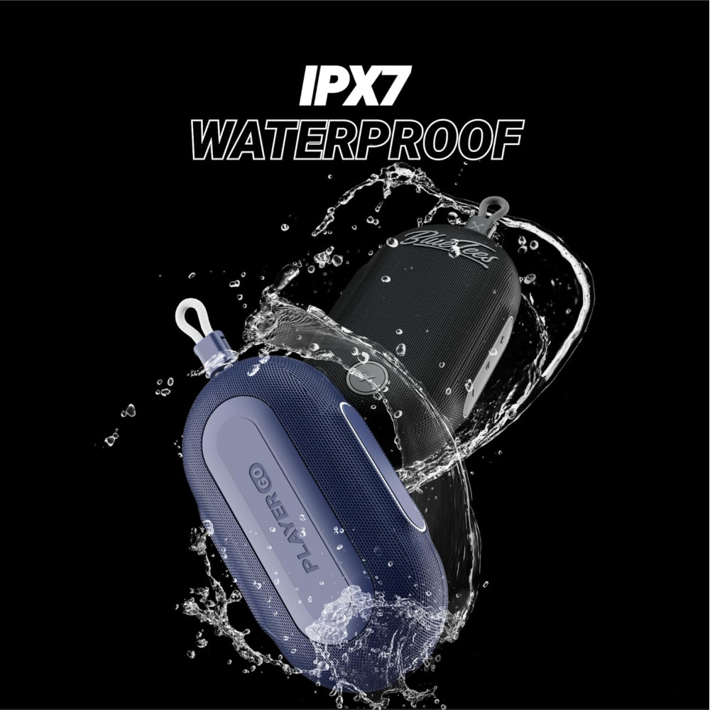 Blue Tees Golf Player Go: GPS Speaker with Bluetooth, Waterproof & Long Battery