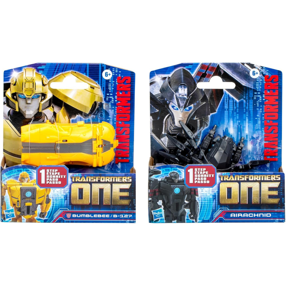 Transformers One Cog Changer Bumblebee & Airachnid 4-Inch Action Toys