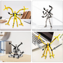 T13 Multi-Jointed Action Figure Set – 2 Pcs 3D Printed Robot Toys
