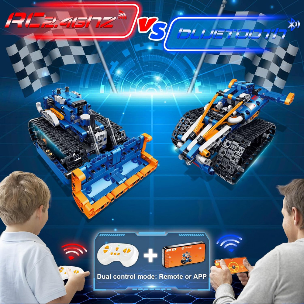 5in1 STEM Robot Kit, 560PCS Remote Control Coding Toy for Kids 8-14+