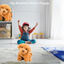 2025 Realistic Robot Puppy Dog for Adults – Walking, Barking, Tail Wagging