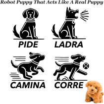 2025 Realistic Robot Puppy Dog for Adults – Walking, Barking, Tail Wagging