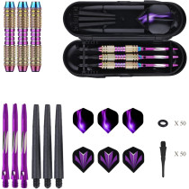 Soft Tip Darts Set 18/20g - Brass Barrel, Aluminum Shafts & Extras