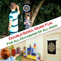 Magnetic Dart Board for Kids - Fun Double-Sided Toy Gift for Ages 8-14