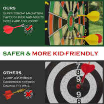 Magnetic Dart Board for Kids - Fun Double-Sided Toy Gift for Ages 8-14