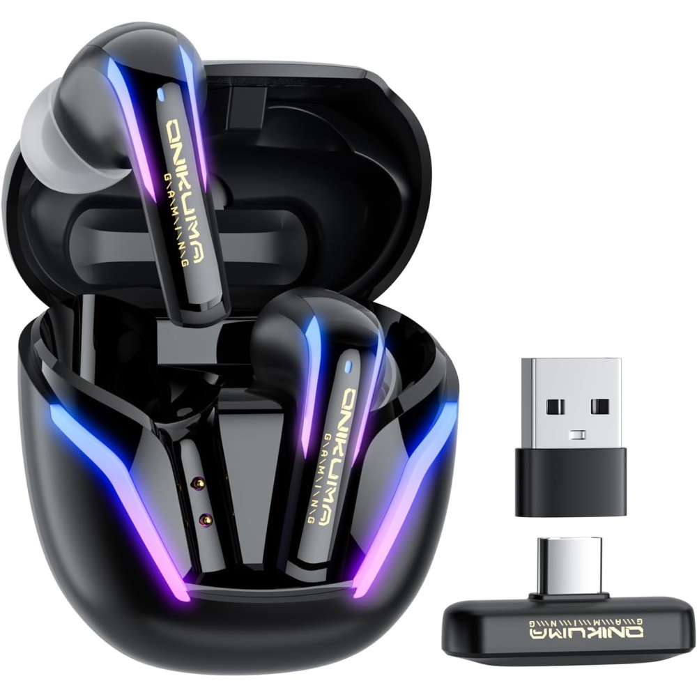 2.4G Wireless Gaming Earbuds with ENC Mic & 20ms Low-Latency for PS5/4