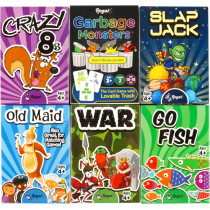 Regal Games Card Sets for Kids – Classic Fun Family Games (6 Pack)