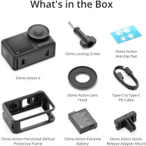 DJI Osmo Action 4 Combo: 4K/120fps Waterproof Camera with 1/1.3 Sensor