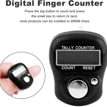 Electronic Finger Counter - 5 Digit LCD Tally for Golf & Counting Tasks