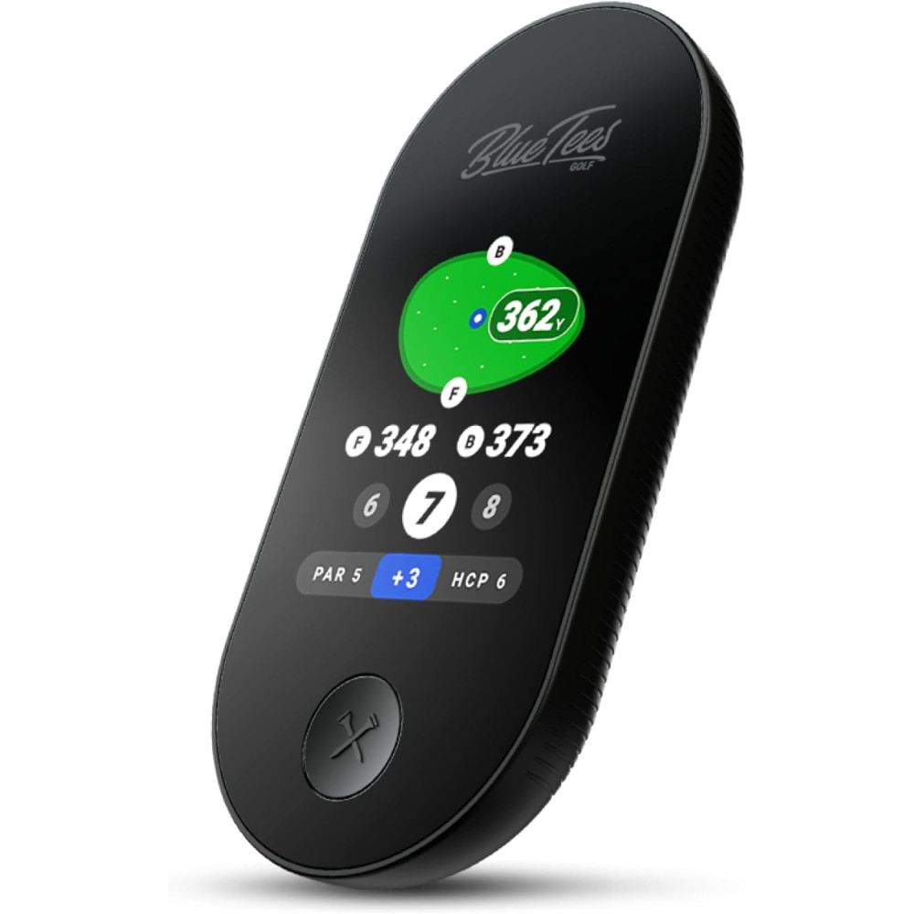 Blue Tees Golf Ringer GPS - Magnetic, Touchscreen, Water Resistant Rangefinder