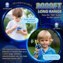 Astronaut Walkie Talkies 3000FT Range 2-Pack Space Toys for Kids Gift