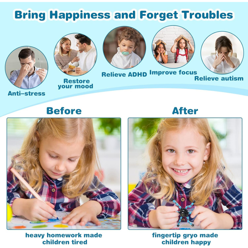 Zhanmai Jouets Sensoriels Anti-Stress 32 pcs Transformables