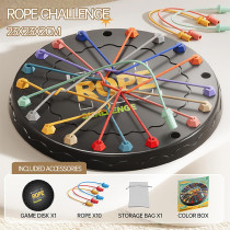 Rope Untangling Puzzle Game - Educational Strategy Board Game for All Ages