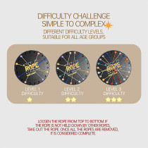 Rope Untangling Puzzle Game - Educational Strategy Board Game for All Ages