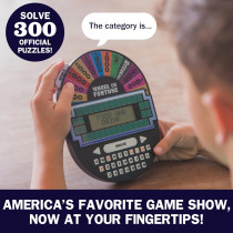 Educational Wheel of Fortune Game - Retro Handheld Word Puzzle Gift