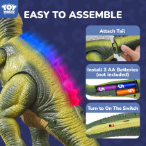 STEAM Life Remote Control Dinosaur Toy with Lights & Roaring Sound