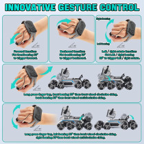 Remote Control Robot Dog Toy for Kids with Music & Lights - Birthday Gift
