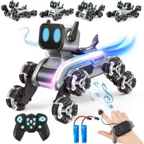Chien Robot Télécommandé 2.4GHz avec Lumières & Musique