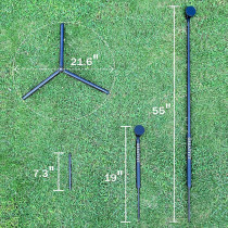 Selfie Stick Monopode/Trépied pour Swing Golf - Support Téléphone