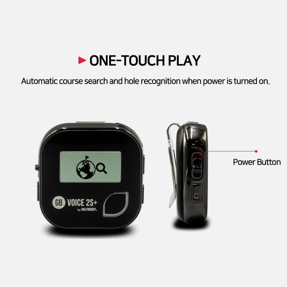 GOLFBUDDY Voice 2S+ GPS Rangefinder with Voice & Slope Mode, 18H Battery