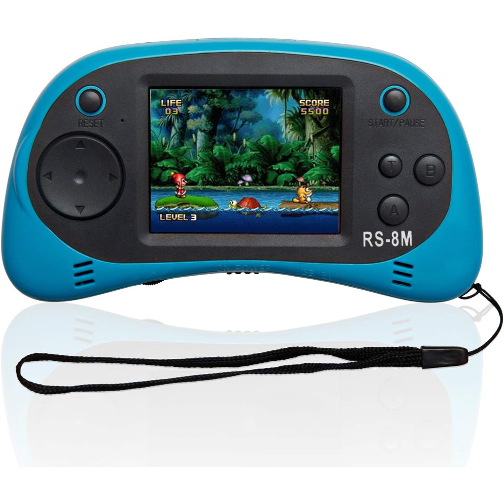 Kids Portable Handheld Game Console 200 Games 16-Bit Mini Screen