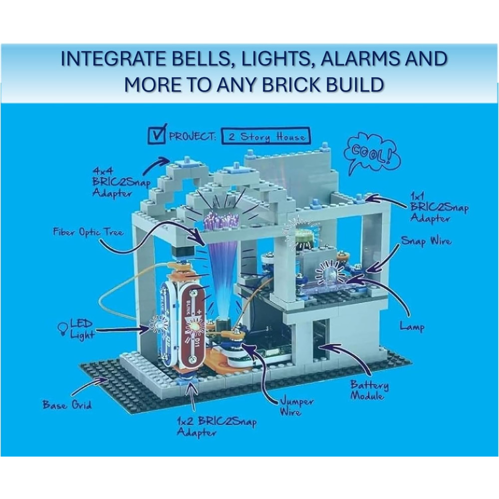 Snap Circuits BRIC: 20+ STEM Projects with 140+ BRICs & Electronics Kit