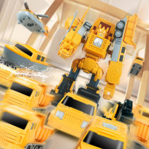 Magnetic Transforming Robot Car Toy with Storage Box – 35PCS for Kids 3-8
