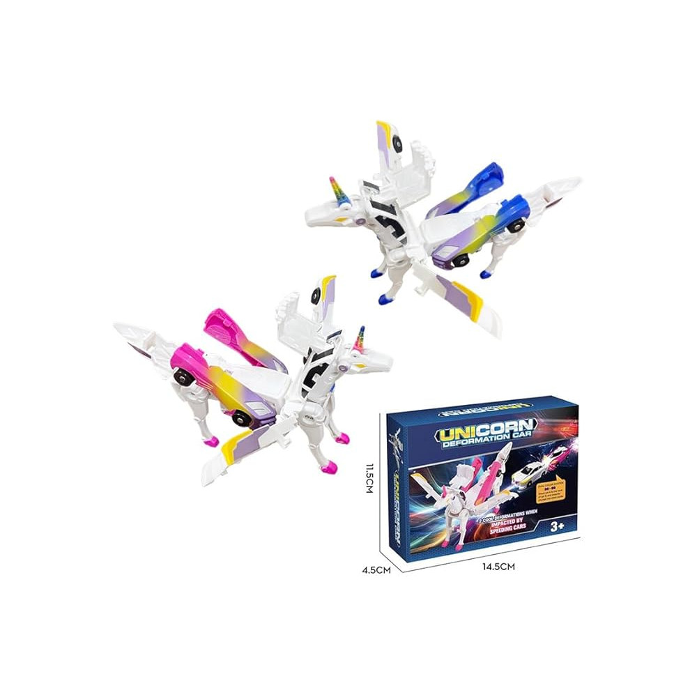 Transforming Unicorn Racing Car Set for Kids – Magnetic, Educational Toy