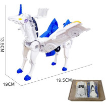 Transforming Unicorn Racing Car Set for Kids – Magnetic, Educational Toy