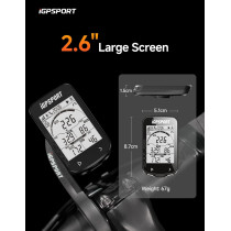 iGPSPORT BSC100S Wireless GPS Bike Computer - 2.6'' LCD, 40H, Waterproof