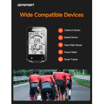 iGPSPORT BSC100S : Compteur vélo GPS sans fil 2,6'' étanche