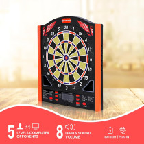 Fléchettes Électroniques LED, 34 Jeux, 8 Joueurs, 5 Niveaux