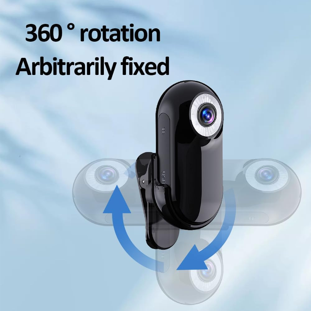 Mini Body Camera 1080P with 32GB Card – Helmet & Body Cam with Audio