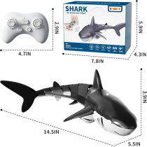 Bennol 2.4Ghz RC Shark Toy for Kids 4-9 with Light & Water Spray