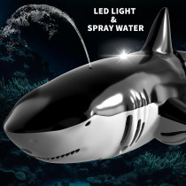 Bennol 2.4Ghz RC Shark Toy for Kids 4-9 with Light & Water Spray