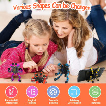 12 Pack Funny Sensory Fidget Toys - DIY Robot Spinner Stress Relief Gifts