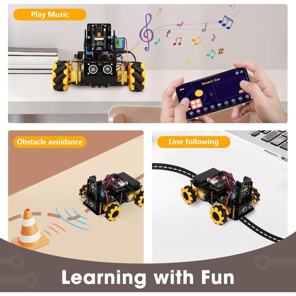ACEBOTT Robotics Kit for Kids 8-12 | Smart Robot Car with Camera & STEM Toys